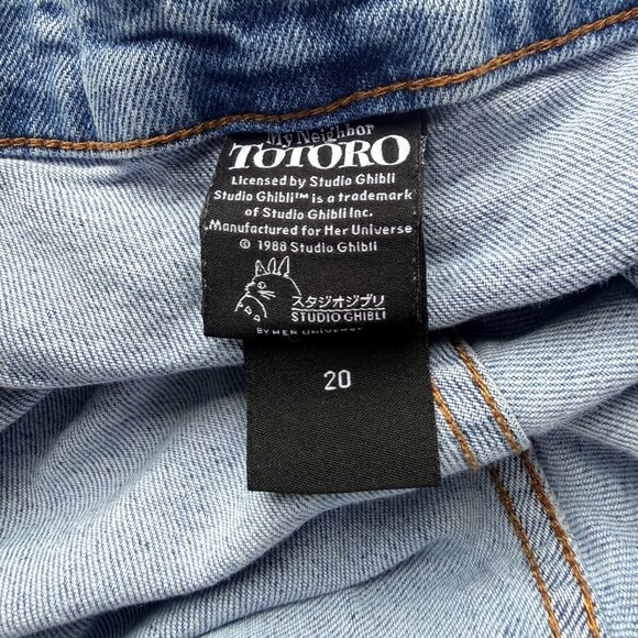 Her Universe Studio Ghibli My Neighbor Totoro Mom Jeans Plus Size 20 Soot Sprite - Picture 9 of 12